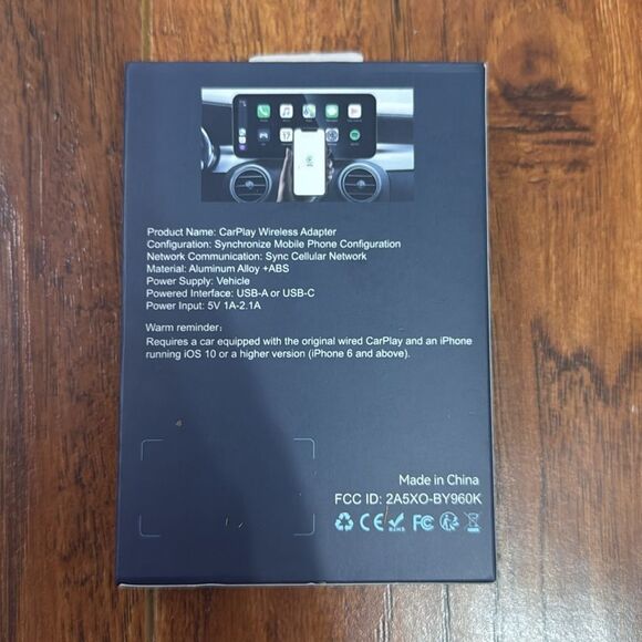 NWT Wireless Carplay Adapter Converts Wired to Wireless Adapter for iPhone - Picture 6 of 9